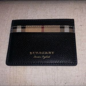 Burberry mini wallet card holder